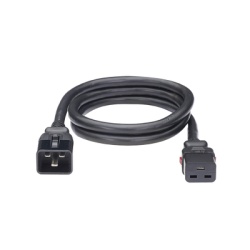 PANDUIT LPCB11-X Cable de Alimentacion Electrica Con Bloqueo de Seguridad de IEC C20 a IEC C19 60 cm de Largo Color Negro Paquete de 10 Piezas