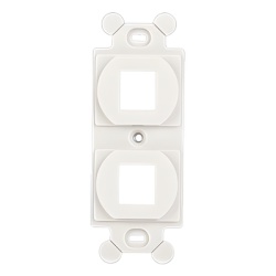 PANDUIT NK2106MFEI Marco de Modulo Duplex Para Placas Frontales Estandar NEMA 106 Acepta 2 Modulos Keystone Color Marfil