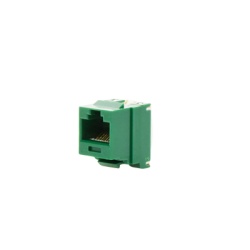 PANDUIT NK688MGR Conector Jack Estilo 110 (de Impacto) Tipo Keystone Categoria 6 de 8 Posiciones y 8 Cables Color Verde