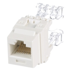 PANDUIT NK688MIW Conector Jack Estilo 110 (de Impacto) Tipo Keystone Categoria 6 de 8 Posiciones y 8 Cables Color Blanco Mate