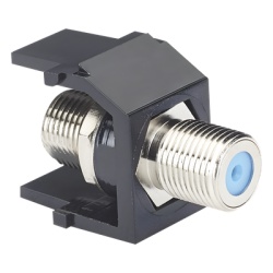PANDUIT NKFBL Modulo Acoplador Coaxial Tipo F Keystone de 75 Ohms 3.0 GHz Color Negro