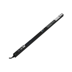 PANDUIT P24D27M PDU Monitoreable (MI) para Distribucion de Energia Enchufe de Entrada NEMA L15-30P Con 18 Salidas C13 y 6 C19 de Instalacion Vertical 20 Vca 30 Amp
