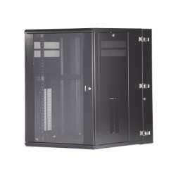 PANDUIT PZWMC1830W Gabinete PanZone de Montaje en Pared de 19in Puerta con Ventana de Seguridad 18 UR 762mm de Profundidad Color Negro
