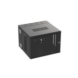 PANDUIT PZWMC9W Gabinete PanZone de Montaje en Pared de 19in Puerta con Ventana de Seguridad 9 UR 635mm de Profundidad Color Negro