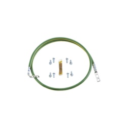 PANDUIT RGEJ624PHY Jumper para Aterrizar Equipos en Racks o Gabinetes 6 AWG con Terminal Doblada a 45 Grados Para Conexion a Tierra y Terminal Recta Para Equipos 61 cm de Largo