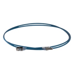PANDUIT STP28X2MBU Patch Cord Cat6A Diametro Reducido 28 AWG Blindado S/FTP CM/LS0H 2 Metros (6.56 Pies) Color Azul