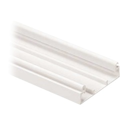 PANDUIT T45BIW8-A Base para canaleta T-45 de PVC rigido con cinta adhesiva y orificios pre-perforados para montaje 60.3 x 18.5 x 2400 mm Color Blanco Mate