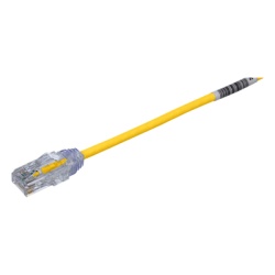 PANDUIT UTP28SP0.2MYL Cable de Parcheo TX6 UTP Cat6 Diametro Reducido (28AWG) Color Amarillo 20 cm (7.87 pulgadas)