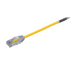 PANDUIT UTP28SP15YL Cable de Parcheo TX6 UTP Cat6 Diametro Reducido (28AWG) Color Amarillo 4.57 Metros (15 Pies)