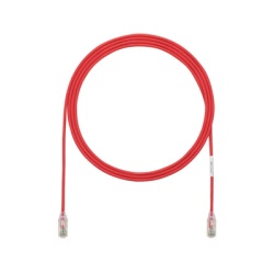 PANDUIT UTP28SP33RD Cable de Parcheo TX6 UTP Cat6 Diametro Reducido (28AWG) Color Rojo 10.06 Metros (33 Pies)