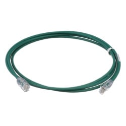 PANDUIT UTP28X7GR Cable de Parcheo UTP Cat6A CM/LSZH Diametro Reducido (28AWG) Color Verde 2.13 Metros (7 Pies)