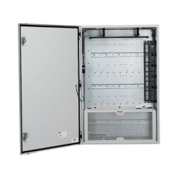 PANDUIT Z23C-S Gabinete de Zona de Instalacion en Pared Disenado Para Dos Switches Uso Industrial con Clasificacion UL tipo IP66 y 4/12 Color Gris