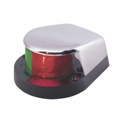 PERKO 1310-DP0-CHR Luz Bi-Color con Carcasa Cromada para Embarcaciones a Motor Menores de 12 Metros