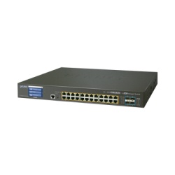 PLANET GS-5220-24UPL4XV Switch Administrable L2+ 24 puertos gigabit c/ Ultra PoE 4 puertos 10G SFP c/Display (600W)