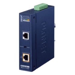 PLANET IPOE-171-95W Inyector Industrial Multi-Gigabit 802.3bt PoE++ / 95W / 2 Puertos RJ45 / 10M/100M/1G/2.5G/5Gbps / IP30 / -40 a 75Â°C / Montaje en Riel DIN o Pared