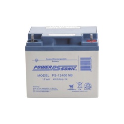 POWER SONIC PS-12400-NB Bateria 12V 40AH Para Respaldo Tecnologias AGM/VRLA 5 Anos Vida Util Terminales NB Reconocida UL