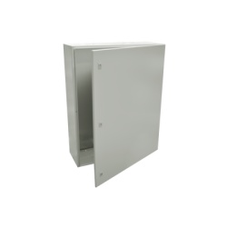 PRECISION PST-80100-30A Gabinete de Acero IP66 Uso en Intemperie (800 x 1000 x 300 mm) con Placa Trasera Interior Metalica y Compuerta Inferior Atornillable (Incluye Chapas y Llaves T).