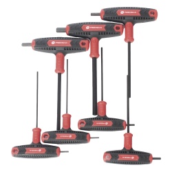 PRECISION PST-H03-007 Juego de 7 Llaves Hexagonales ( Allen ) Milimetricas con Mango T.