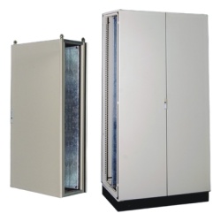 PRECISION PST12020060AT Gabinete de Acero IP55 (1200 x 2000 x 600 mm) con Placa Trasera Interior Metalica y Puerta Doble