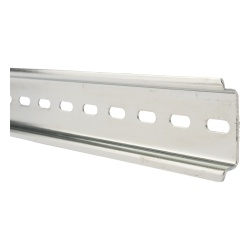 PRECISION PSTRD0.25M Riel DIN Estandar de 35 mm Ranurado. 0.25 m de longitud / Fabricado en Acero / 4 tramos