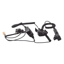 PRYME SPM-2023 MICROFONO AUDIFONO DE 2 CABLES CON DOBLE PTT P/MOTOROLA XTS3000/ ASTRO/ HT1000/ MT2000/ MTS2000/ MTX8000/ 838/ 9000.