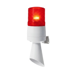 QLIGHT S60ADL-24-R Luz LED con patrones de destello fijo y destellante con buzzer incorporado de alto volumen Max. 95 dB color Rojo 24 VCD - Img 2