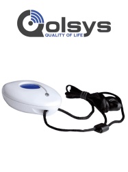 QOLSYS QLS1210001 QOLSYS IQFALLPENDANT - QS1314-840 Boton de Emergencia de Caida Inalambrico para Qolsys QS1314-840. Detecta automaticamente si el usuario cae o puede presionar el boton para pedir a