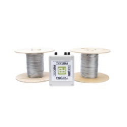 RBTEC IROC-2Z-500-V2 Kit de Cable Sensor Perimetral Para Cercas Ciclonicas IRONCLAD/ 305 METROS / 2 ZONAS; 152 METROS POR ZONA / Sin Falsas Alarmas por Viento / TODO Incluido TARJETA LPU400/ Calibraci