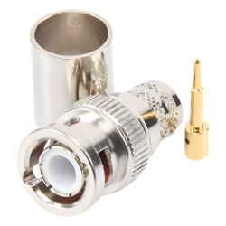 RF INDUSTRIES LTD RFB-1106-I Conector BNC Macho de Anillo Plegable para RG-8/U LMR-400 9913 CNT-400 Niquel/ Oro/ Teflon. - Img 3