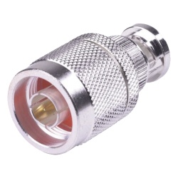 RF INDUSTRIES LTD RFN-1040-1 Adaptador en Linea de Conector N Macho a BNC Macho Plata/ Oro/ Teflon.