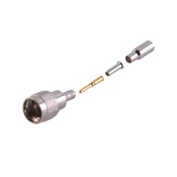 RF INDUSTRIES LTD RFU-6003 Conector mini UHF Macho de anillo plegable para cable RG-174/U BELDEN 8216