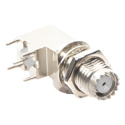 RF INDUSTRIES LTD RFU-6065 Conector Mini UHF Hembra para Montaje en PCB Estano/ Estano/ Polipropileno.