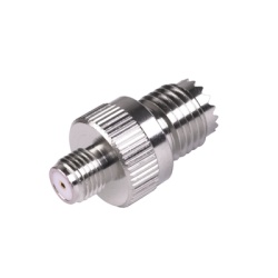 RF INDUSTRIES LTD RFU-642 Adaptador en Linea de Conector Mini-UHF Hembra a SMA Hembra Niquel/ Oro/ Teflon.