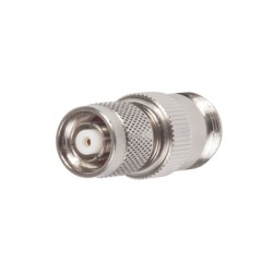 RF INDUSTRIES LTD RP-1234 Adaptador en Linea de Conector TNC Macho Inverso a N Hembra Niquel/ Oro/ Teflon.