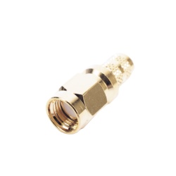 RF INDUSTRIES LTD RP-3000-1X Conector SMA Macho Inverso de Anillo Plegable para Cables 9258 RG-8/X LMR-240 Oro/Oro/Teflon.