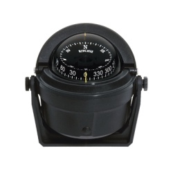 RITCHIE B-81R Brujula de Navegacion Maritima Ritchie Voyager B-81R / Montaje en Bracket / CombiDial 3" (76 mm) / Iluminacion NiteVu Verde / DirectiveForce Magnets / Escudo Solar Movil / 100% Reparable