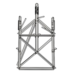 ROHN RSB-05 Base para Seccion 5 de torre Autosoportada RSL.