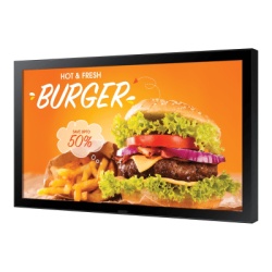 SAMSUNG ELECTRONICS OH24B Pantalla Profesional LED 24" para Exterior Proteccion para exterior 3T / Full HD (1080p) / HDMI / LAN / Brillo 1500 cd/m2 / Compatible con montaje VESA