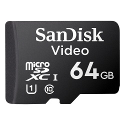 SANDISK SDSDQA5A4064GBP Sandisk Video Ultra SDXC UHS-I/Class 10 MSD SDSDQAS4-064G-BP