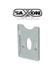 SAXXON CRE0002 SAXXON ASRCH - Porta Tarjeta de Plastico con Adhesivo 3M / Compatible con Tarjetas o TAG SAXXON de PVC