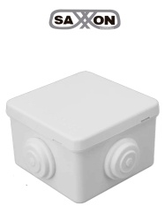 SAXXON SXN0430002 SAXXON SXWD008 - Caja de conexiones con 4 entradas / PVC libre de halogenos / Compatible con camaras Bullet / Domo / Dimensiones 80 x 80 x 50 mm (Ancho x Alto x Fondo) / IP55