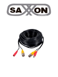 SAXXON SXN2680004 SAXXON SXWB40 - Cable Coaxial Siames Armado / Conector BNC de Video / Conector de Alimentacion / 40 Metros / 100% Cobre / Optimizado para camaras 4K / Uso en interior