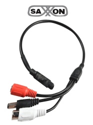 SAXXON TCE053002 SAXXON ANXBA09 - Microfono amplificado 12 VDC 56 dB con i / O audio / Omnidireccional