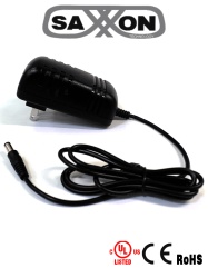 SAXXON TVN171015 SAXXON PSU1202E - Fuente de Poder Regulada de 12 Vcc 2 Amperes/ Con Cable de 1.2 Metros/ Conector Macho/ Especial para Camaras de CCTV/ Usos Multiples/