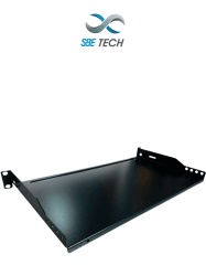 SBE TECH SBT1590020 SBE TECH CT19101U - Charola fija para rack de 19 pulgadas x 25.4 centimetros 1 UR en color negro