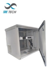 SBE TECH SBT4920024 SBE TECH SBE-FRT9UR - Gabinete Exterior 19" 9UR / Alto 599 mm / Ancho 606 mm / Profundidad 552 mm / Acero Galvanizado / Pintura Electroestatica / Color Gris / INCLUYE 1 HERRAJE PAR