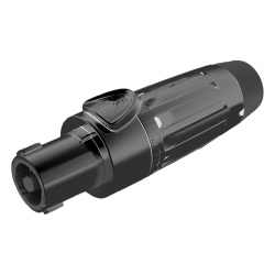 SEETRONIC SLDF4-B Conector Speakon | Hembra | 4 polos | carcasa negra | Cable AWG10 | 30A