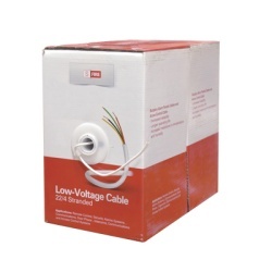 SFIRE SF-22-04 Cable 100% Cobre INDUSTRIAL/ 4 x 22 AWG/ de color blanco / 305m / para aplicaciones en sistemas de Intrusion / Control de Acceso y TV Porteros
