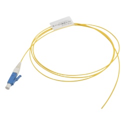 SIEMON FP1B-LCUL-01 Pigtail de Fibra Optica LC/UPC Simplex Monomodo OS1/OS2 XGLO OFNR Color Amarillo 1 Metro (3.28 Pies)