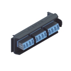 SIEMON LVA12-LSU-BC-A Placa Acopladora LightVerse 6 Conectores Duplex LC/UPC Shuttered Acepta hasta 12 Fibras Monomodo